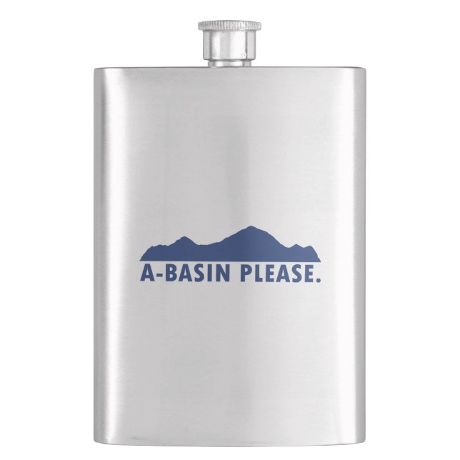 A-Basin Please Hip Flask (Front)