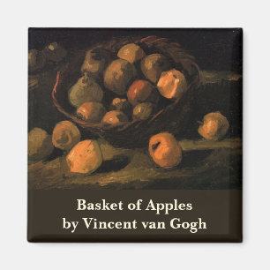 A Basket of Apples by Vincent van Gogh Magnet