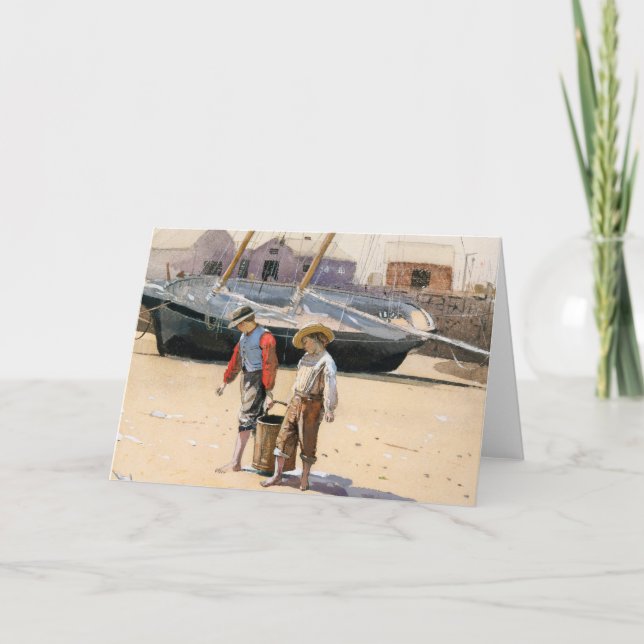 A Basket of Clams | Winslow Homer Note Card (Front)