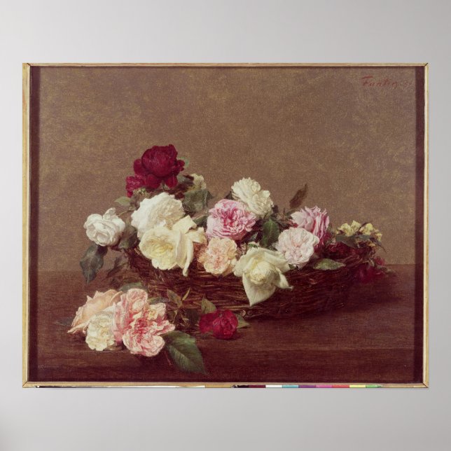 A Basket of Roses, 1890 Poster (Front)