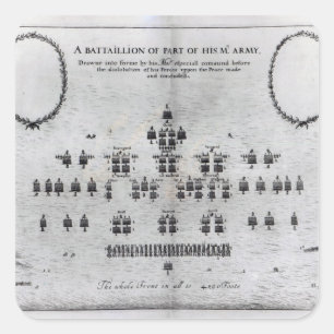 A Battalion of Part of his Majesty's Army Square Sticker