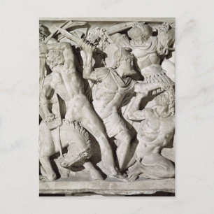 A battle between Romans and Galatians Postcard