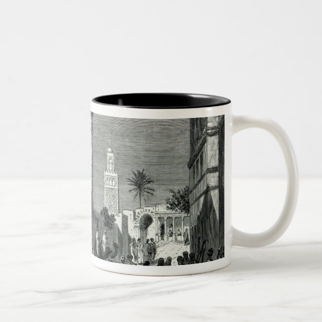 A Bazaar at Tunis Two-Tone Coffee Mug (Right)