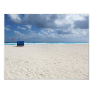 A Beach Chair Awaits Photo Print
