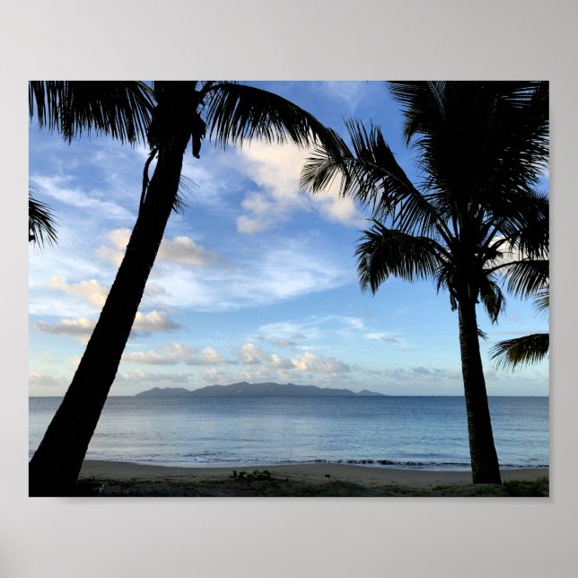 A beach in Fiji Poster (Front)