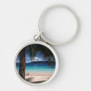 A Beach On Koh Wai Island In Thailand Key Ring