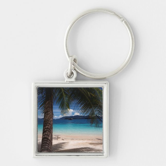 A Beach On Koh Wai Island In Thailand Key Ring (Front)