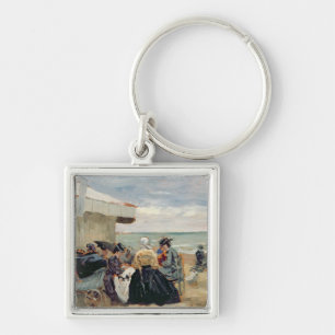A Beach Scene Key Ring