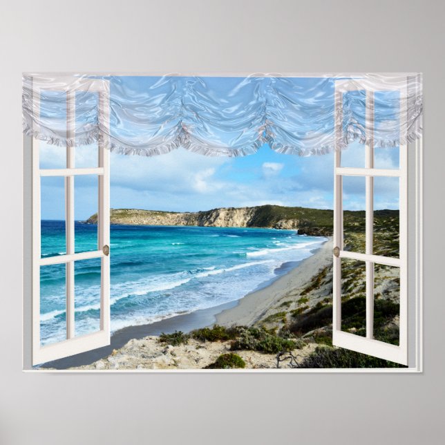 A Beach Scene Through My Window,  Poster (Front)