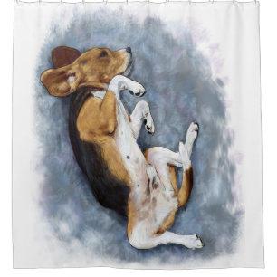 A Beagle Is For Christmas Lover Gift Shower Curtain
