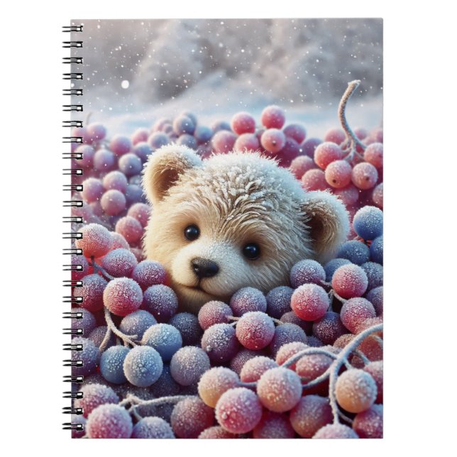 a bear buried in grapes notebook (Front)