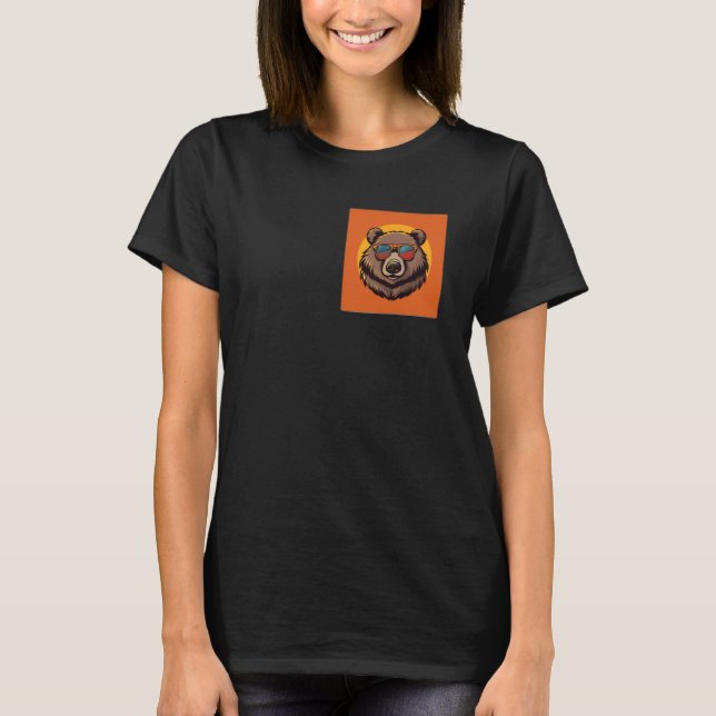 A Bear with Sunglasses 1 T-Shirt (Front)