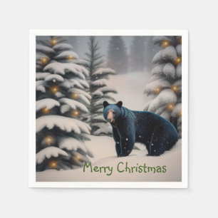 A Beary Merry Christmas Napkin