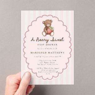 A Beary Sweet Baby Shower Invitation