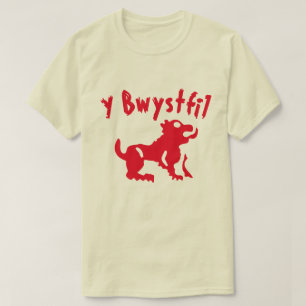A beast with text y bwystfil T-Shirt