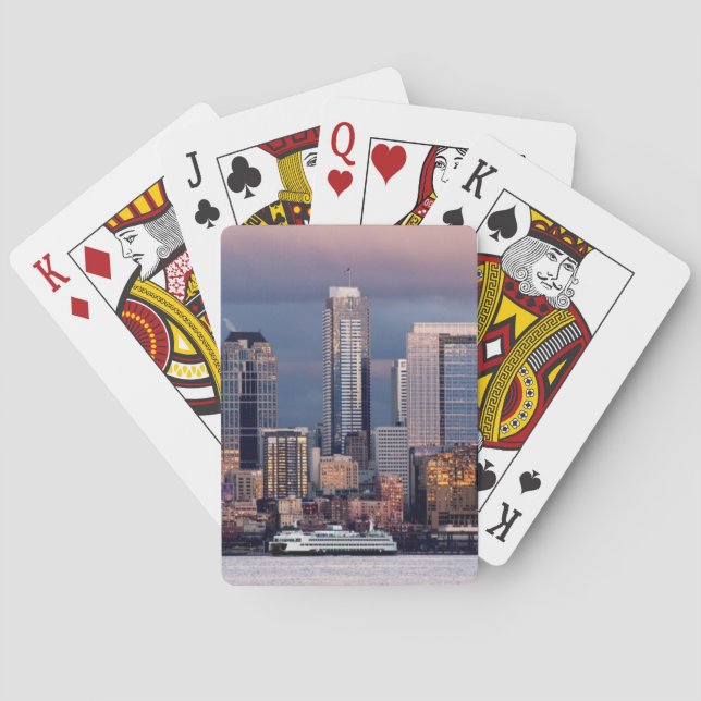 A beautiful and dramatic sunset seen from West Playing Cards (Back)