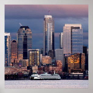 A beautiful and dramatic sunset seen from West Poster