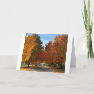A BEAUTIFUL AUTUMN DAY "HAPPY BIRTHDAY" CARD