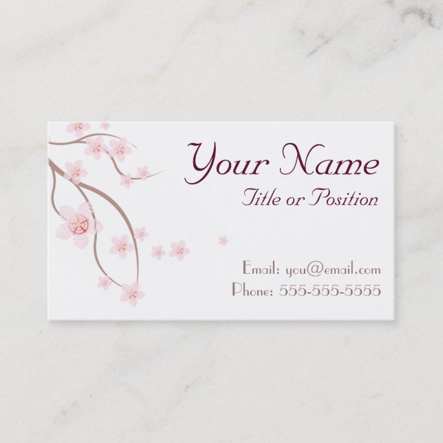A Beautiful Business Card (Front)