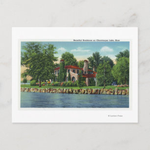 A Beautiful Chautauqua Lake Residence Postcard