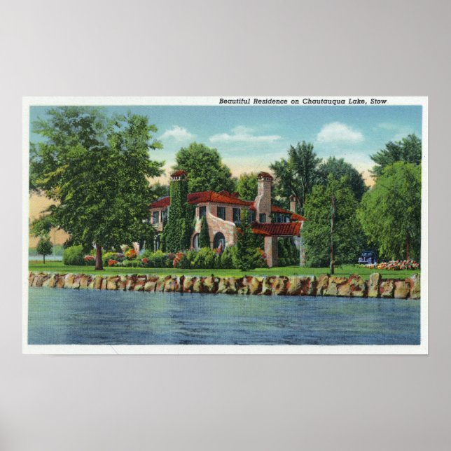 A Beautiful Chautauqua Lake Residence Poster (Front)