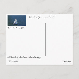 A Beautiful Day in Charleston Harbour! Postcard