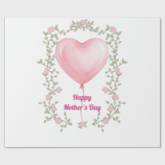 A beautiful design for Mother's Day- Pastel pink Wrapping Paper