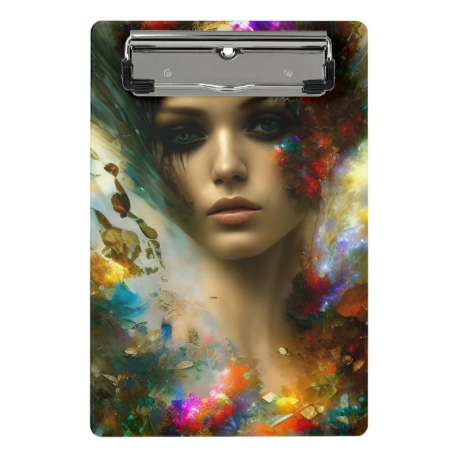 A beautiful fantasy woman  mini clipboard (Front)