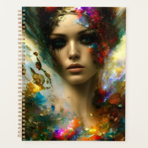 A beautiful fantasy woman planner