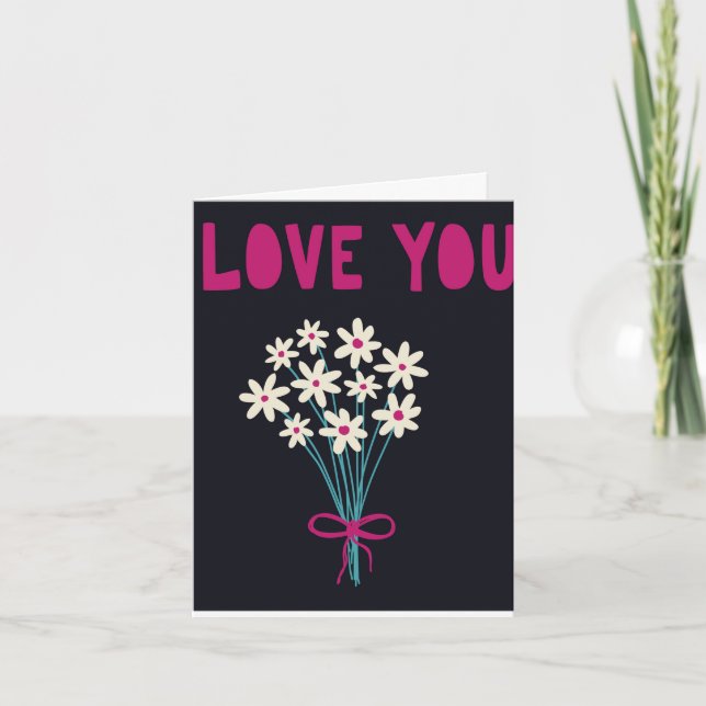A beautiful floral invitation for Valentine's Day (Front)