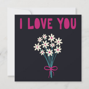 A beautiful floral invitation for Valentine's Day