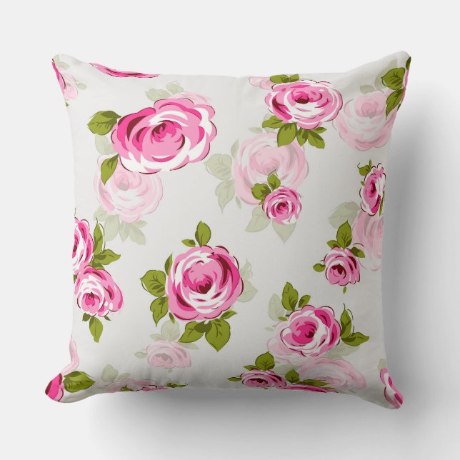 A beautiful flower design  Pillow...... Cushion (Front)