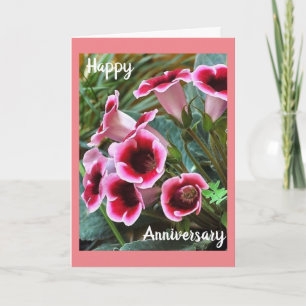 A "BEAUTIFUL FLOWER" FOR "OUR ANNIVERSARY" CARD