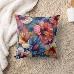 A beautiful flower pattern pillow cushion