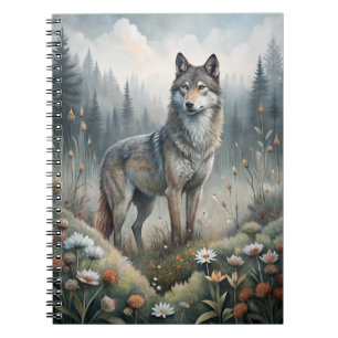 A Beautiful Forest Wolf Notebook