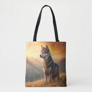 A Beautiful Forest Wolf Tote Bag