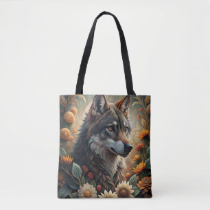 A Beautiful Forest Wolf Tote Bag