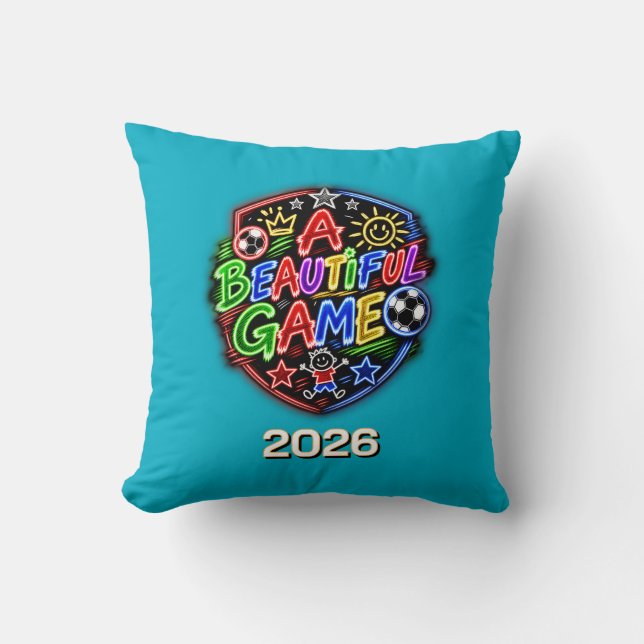 A Beautiful Game Kids Cushion (Front)