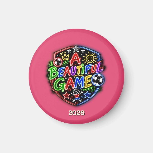A Beautiful Game Kids Magnet (Front)