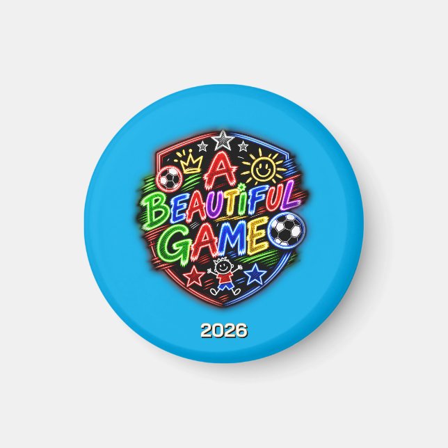 A Beautiful Game Kids Magnet (Front)
