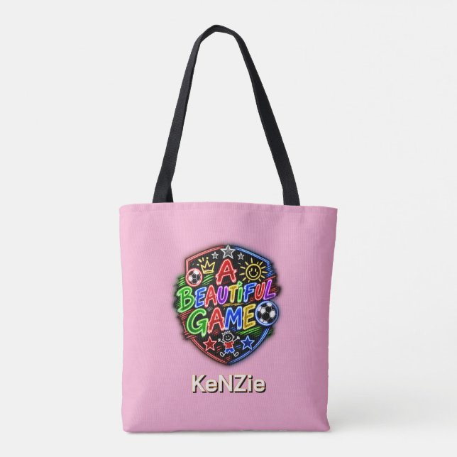 A Beautiful Game Kids Tote Bag (Back)