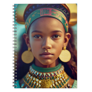 A beautiful girl from the East African tribes Notebook