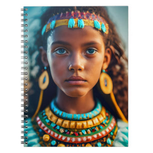 A beautiful girl from the Inca tribes Notebook