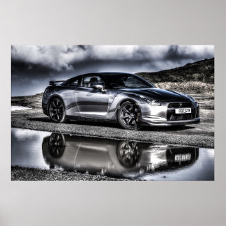 A beautiful image of a beautiful piece of motor en poster