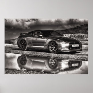 A beautiful image of a beautiful piece of motor en poster
