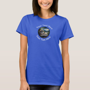 A Beautiful Maine Coon Cat with Custom Text  T-Shirt