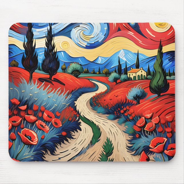 A beautiful meadow mouse mat (Front)