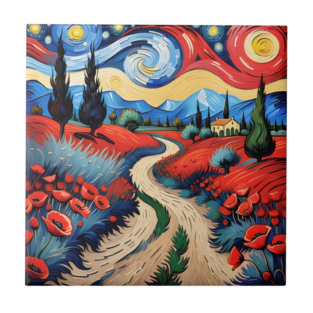 A beautiful meadow tile (Front)