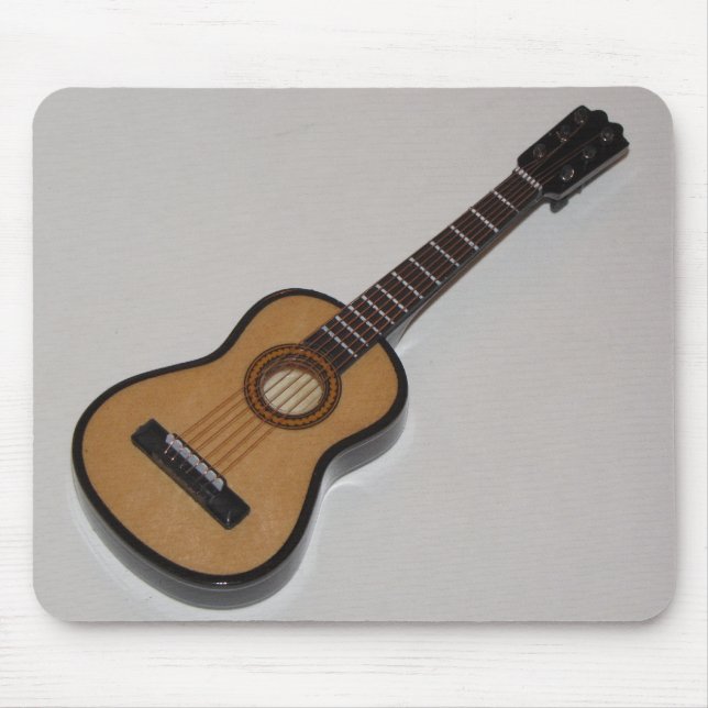 A Beautiful Miniature Acoustic Guitar Mouse Pad (Front)