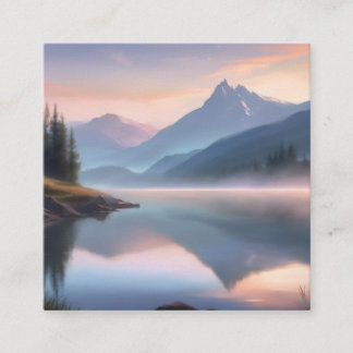 A beautiful nature square business card